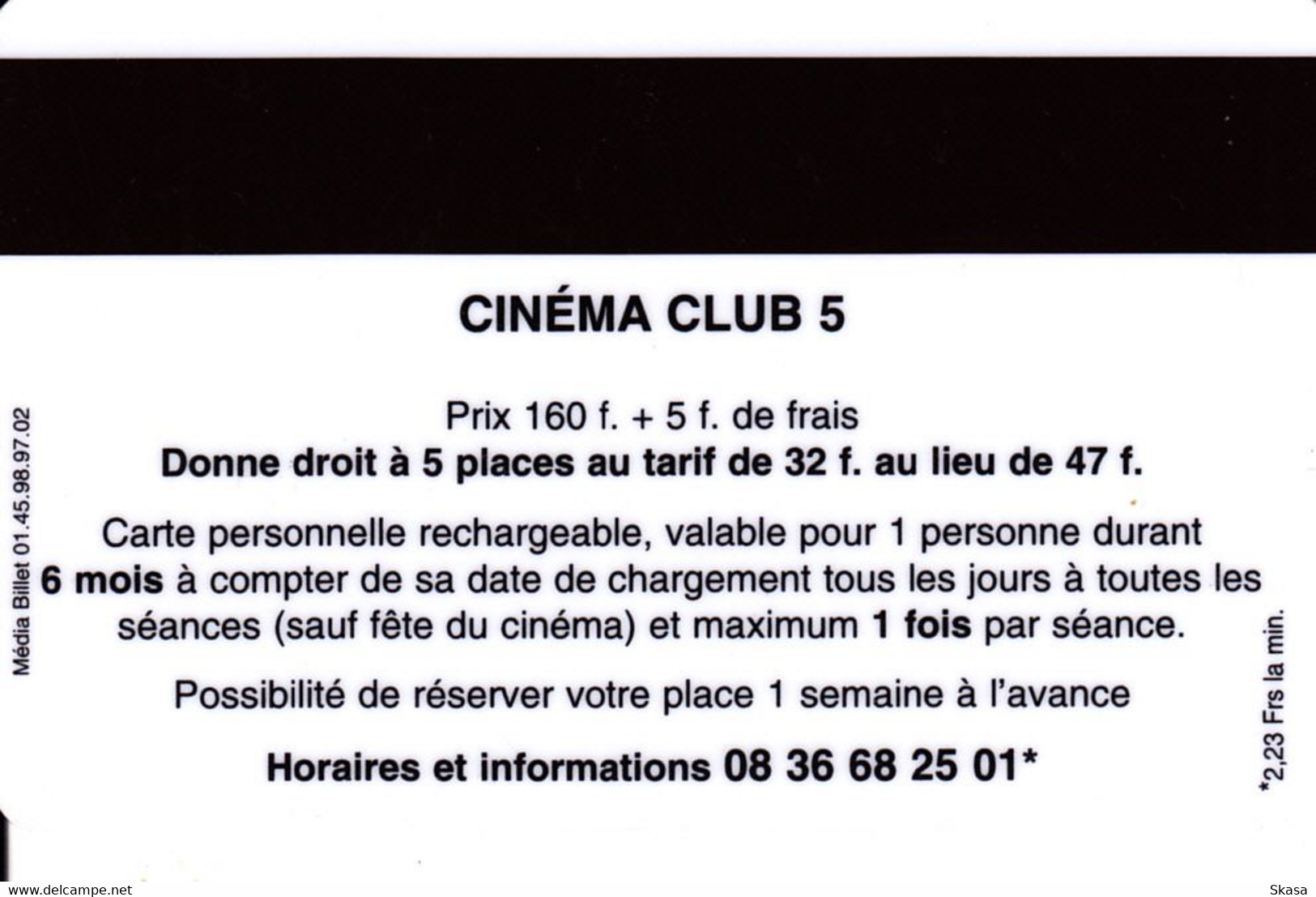 Ciné Carte Club 5 Cinéma Passion - Cinécartes