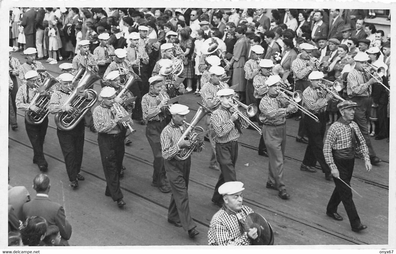 Carte Postale Photo SCHILTIGHEIM-67-Bas-Rhin-Défilé Musique Du Messti-Photo Zschetzschingck - Schiltigheim