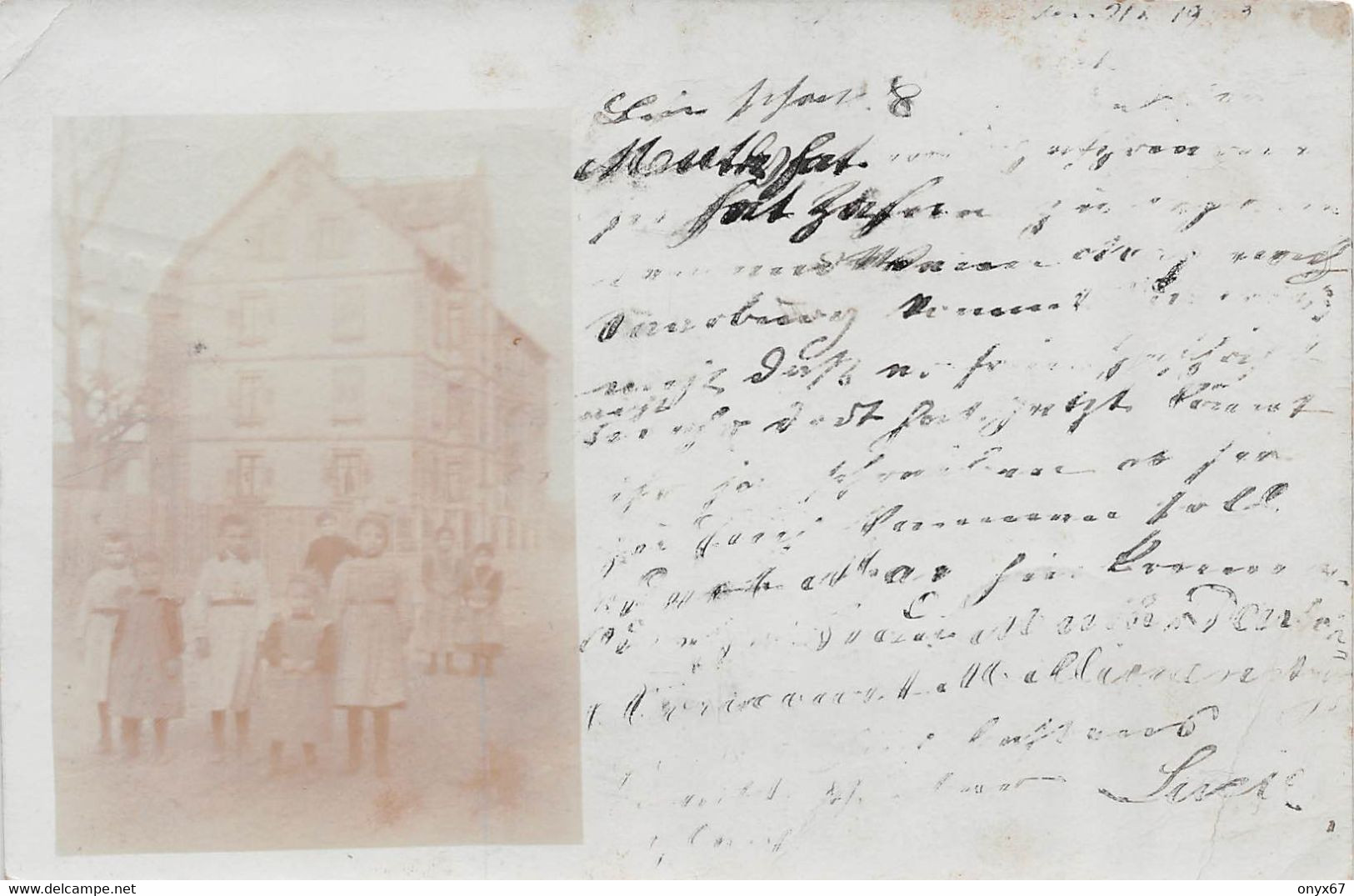 Carte Postale Photo SCHILTIGHEIM-67-Bas-Rhin-Maison D'Habitation Mai 1903 - Schiltigheim