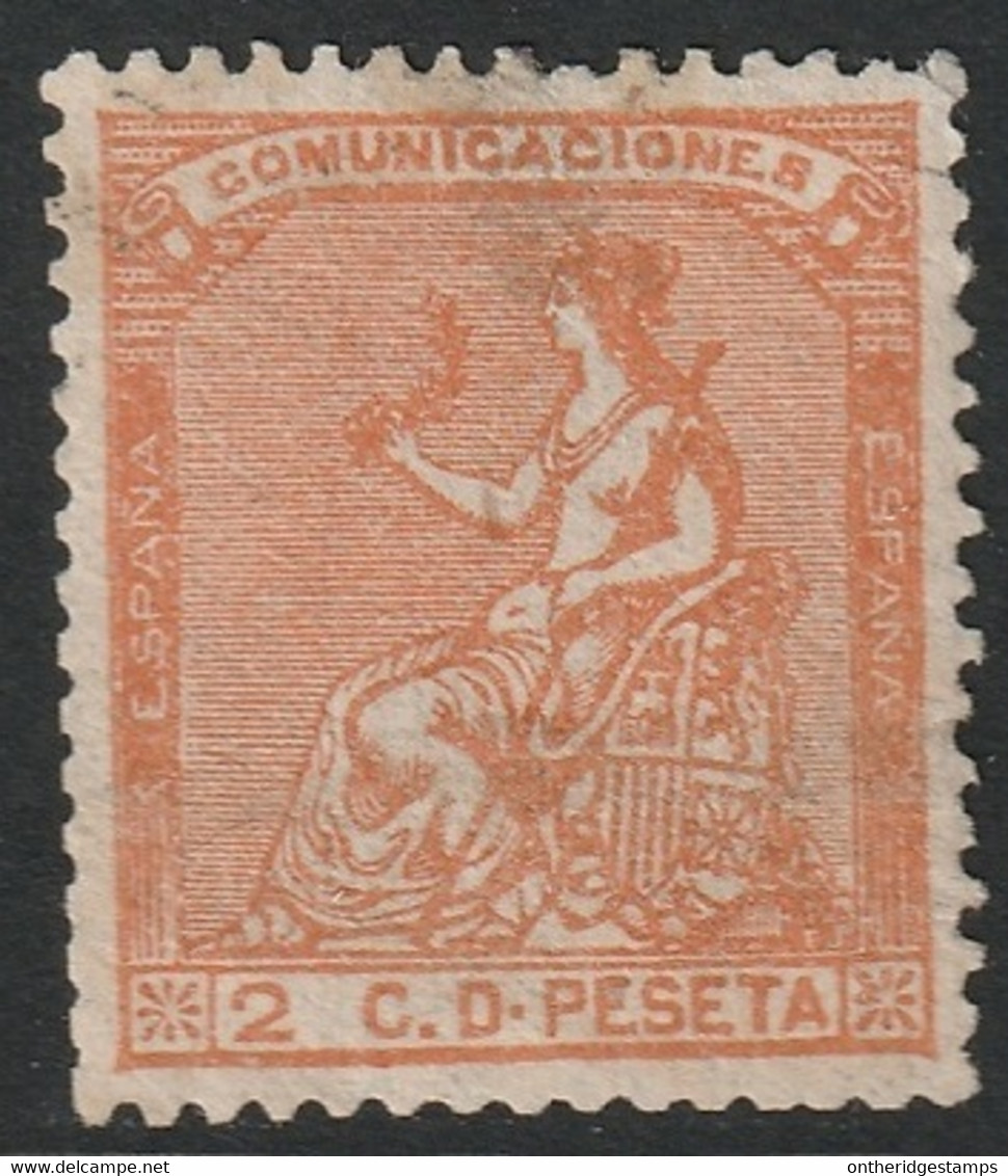 Spain 1873 Sc 191 Espana Ed 131 Yt 130 Used Light Cancel Thin - Used Stamps