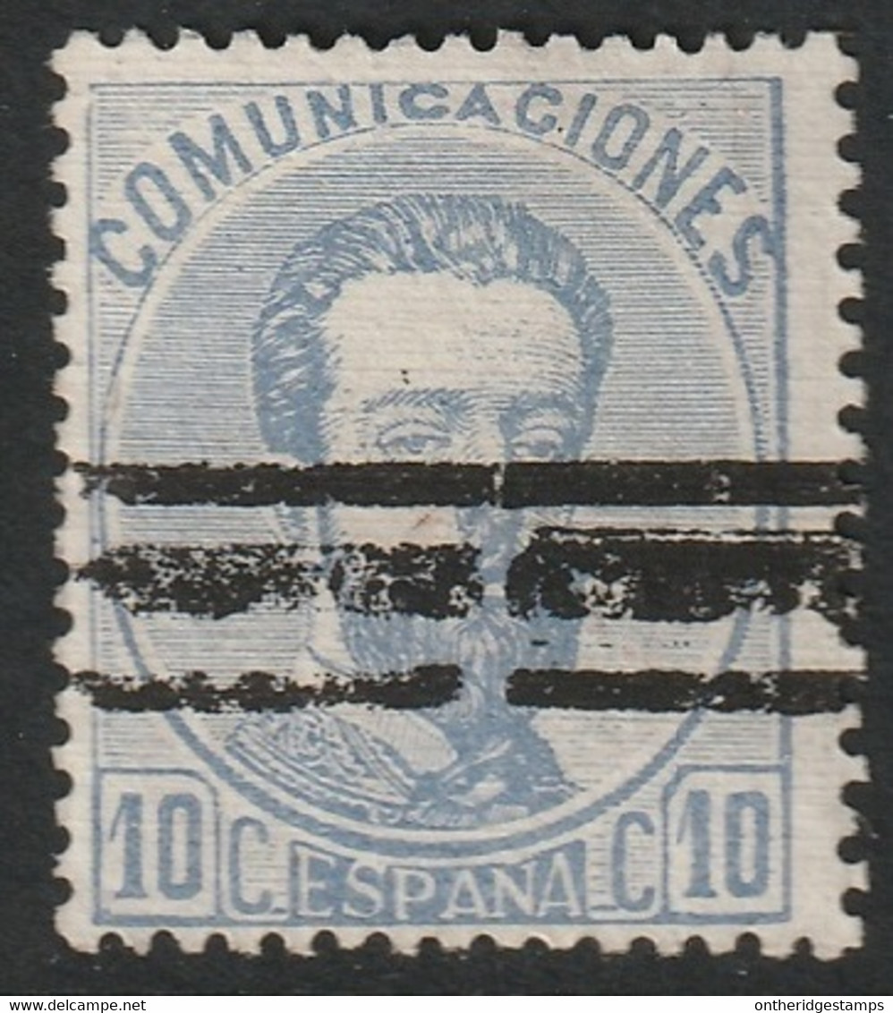 Spain 1872 Sc 181 Espana Ed 121 Yt 120 Used Bar Cancel - Oblitérés