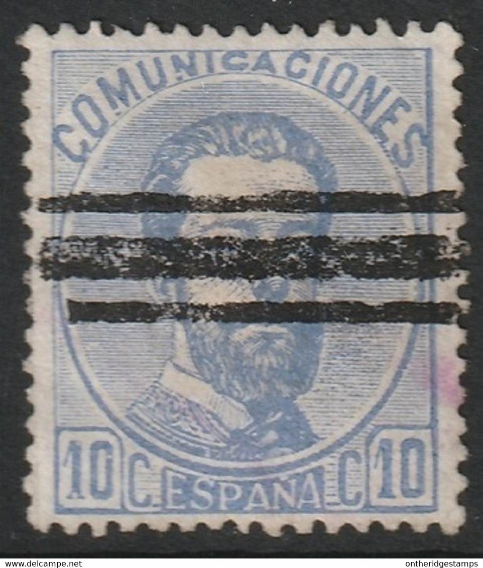 Spain 1872 Sc 181 Espana Ed 121 Yt 120 Used Bar Cancel - Usados