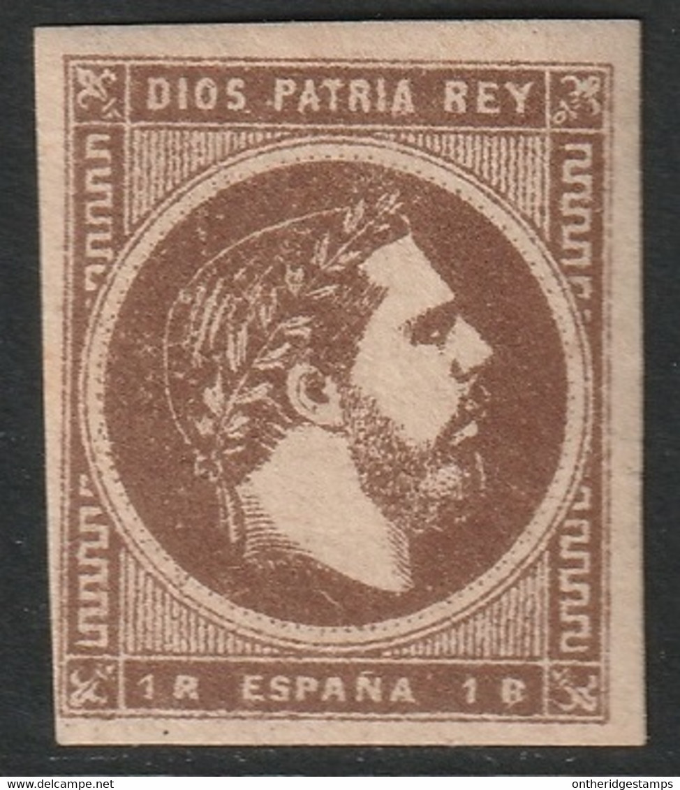 Spain 1874 Sc X7 Espana Ed 161 Yt 3 Carlist MH* - Carlists