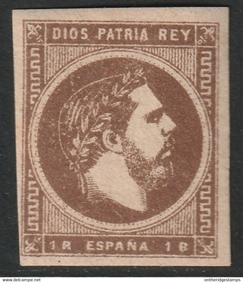 Spain 1874 Sc X7 Espana Ed 161 Yt 3 Carlist MH* - Carlistes