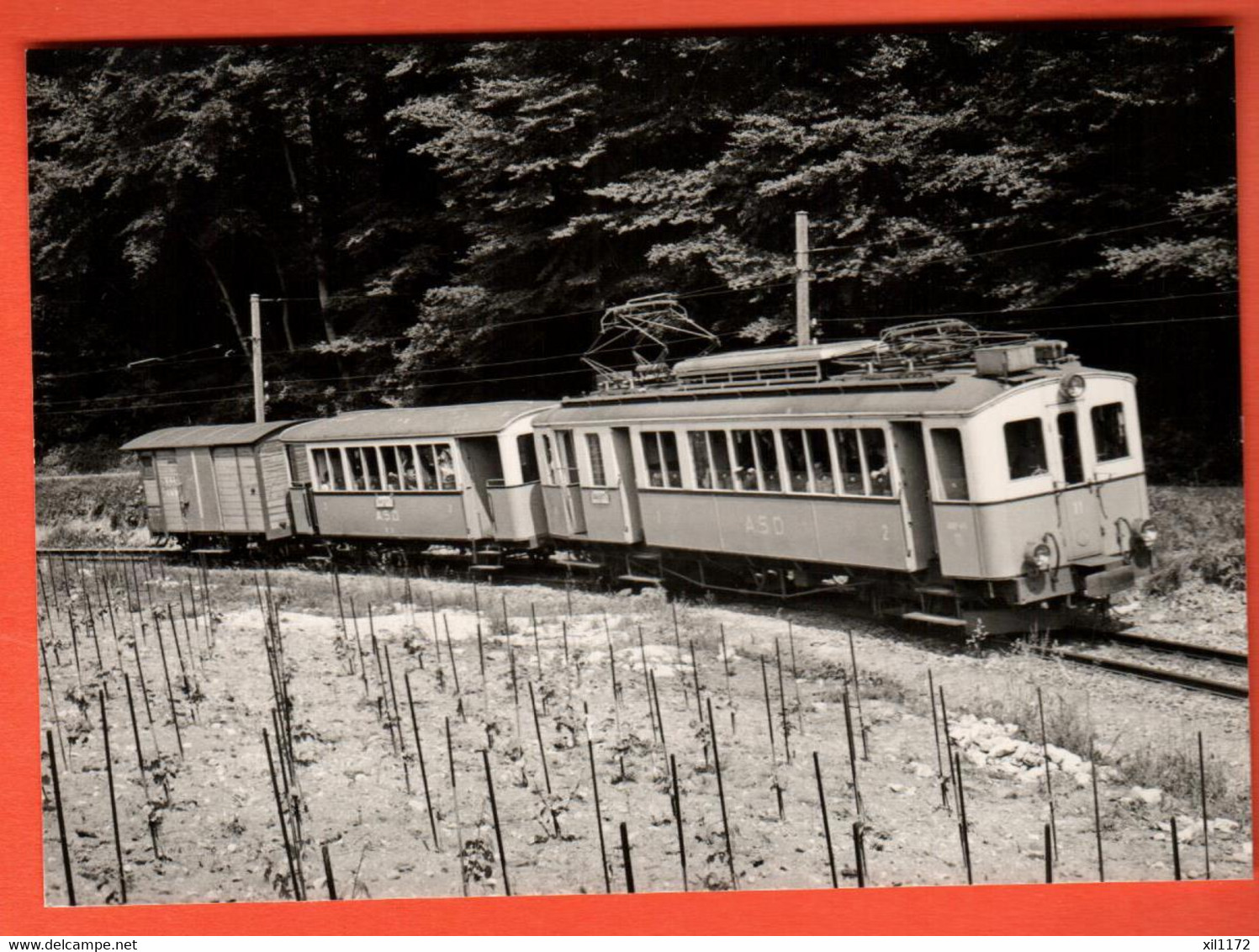 EAX-02 Train ABDe Aigle Sépey Diablerets à Verchiez Sur Ollon Près Aigle. NC GF  Rochaix En 1973 - Aigle