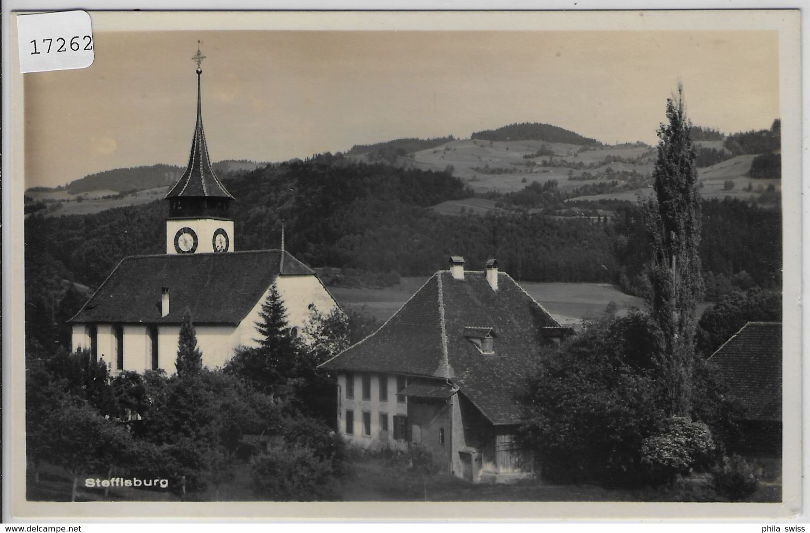 Steffisburg - Kirche - Bahnpost Thun-Burgdorf-Thun - Steffisburg