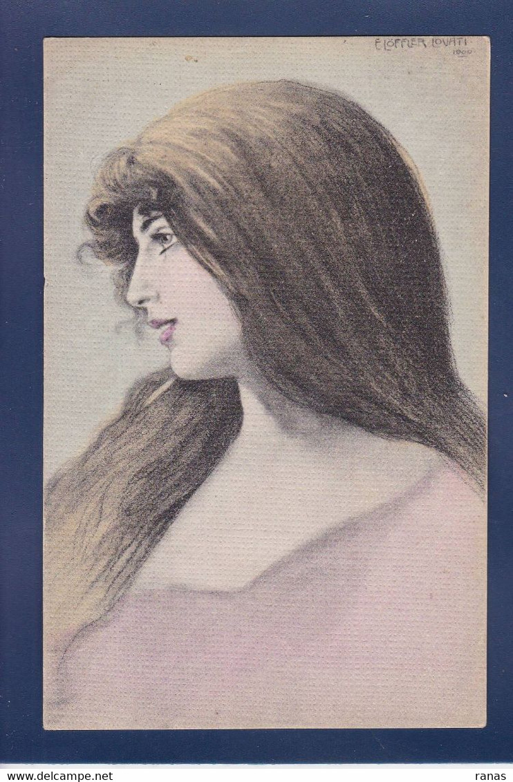 CPA Loeffler Femme Woman Art Nouveau Non Circulé - Loeffler