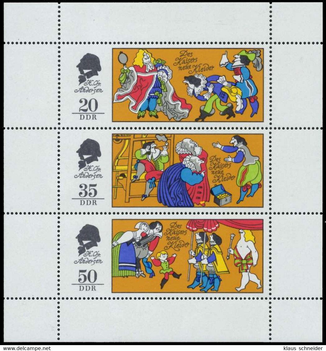 DDR BLOCK KLEINBOGEN Nr 2096-2098 Postfrisch KLEINBG SBB01EE - Otros & Sin Clasificación