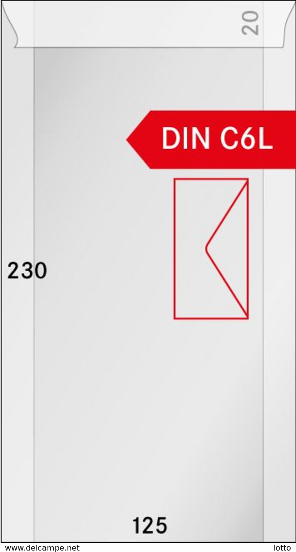Lindner Pergamin-Tüten (714), 125 X 230 + 20 Mm Klappe, 500er-Packung - NEU OVP - Sobres Transparentes