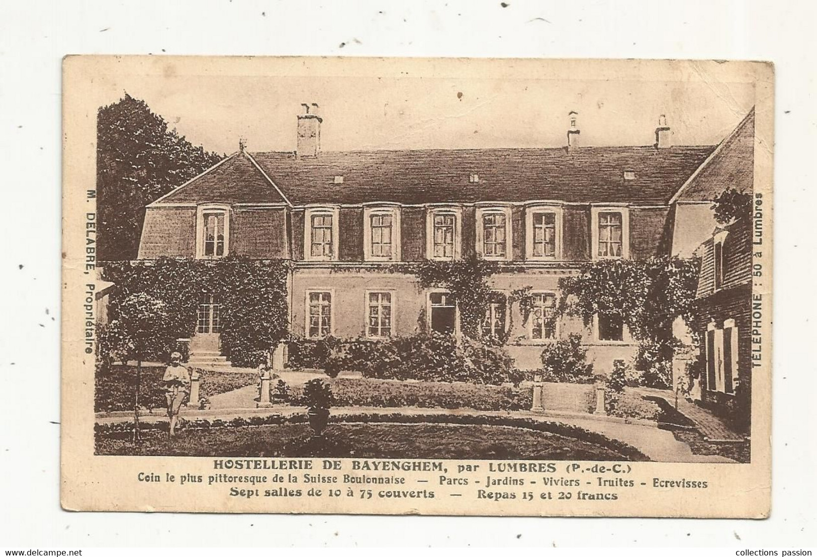 JC, Cp , Hotels & Restaurants, HOSTELLERIE DE BAYENGHEM,par LUMBRES ,62 , Pas De Calais , Suisse Boulonnaise - Hotels & Gaststätten