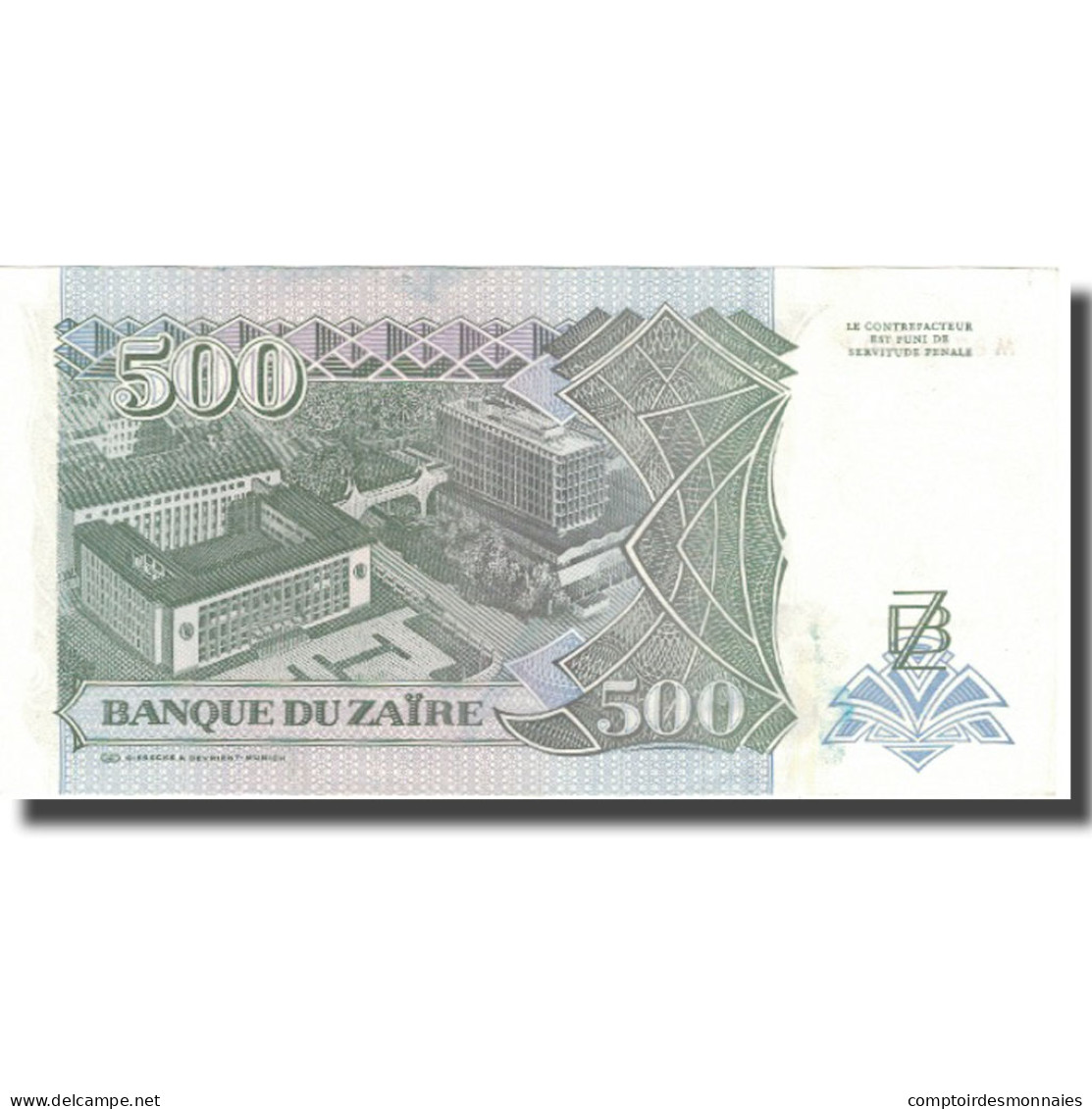 Billet, Zaïre, 500 Nouveaux Zaïres, 1994, 1994-02-15, KM:64a, SPL - Zaïre