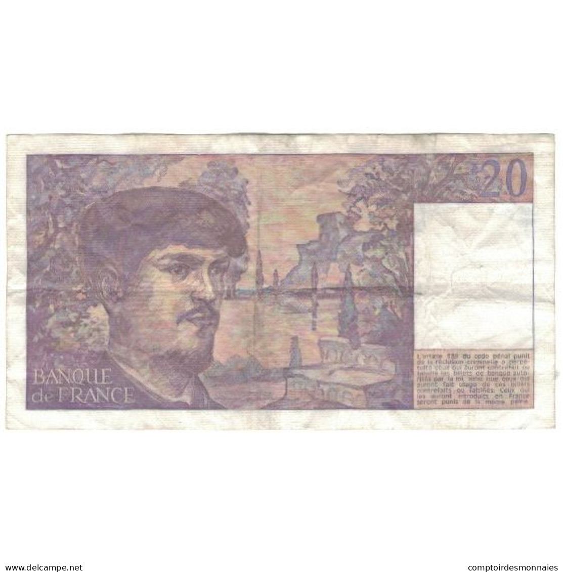 France, 20 Francs, Debussy, 1987, TTB, Fayette:66.8, KM:151b - 20 F 1980-1997 ''Debussy''