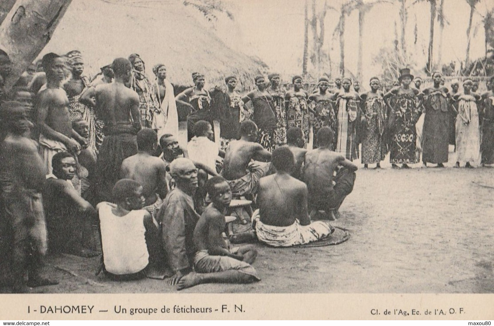 DAHOMEY  -  Un Groupe De Féticheurs - Benin
