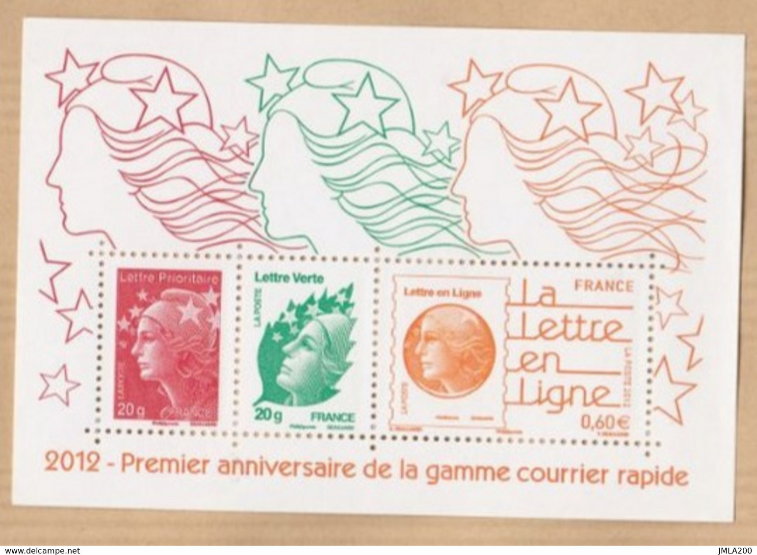 FRANCE 2012  F 4687  Premier Anniversaire De La Gamme Courrier Rapide Timbre NEUF - Mint/Hinged