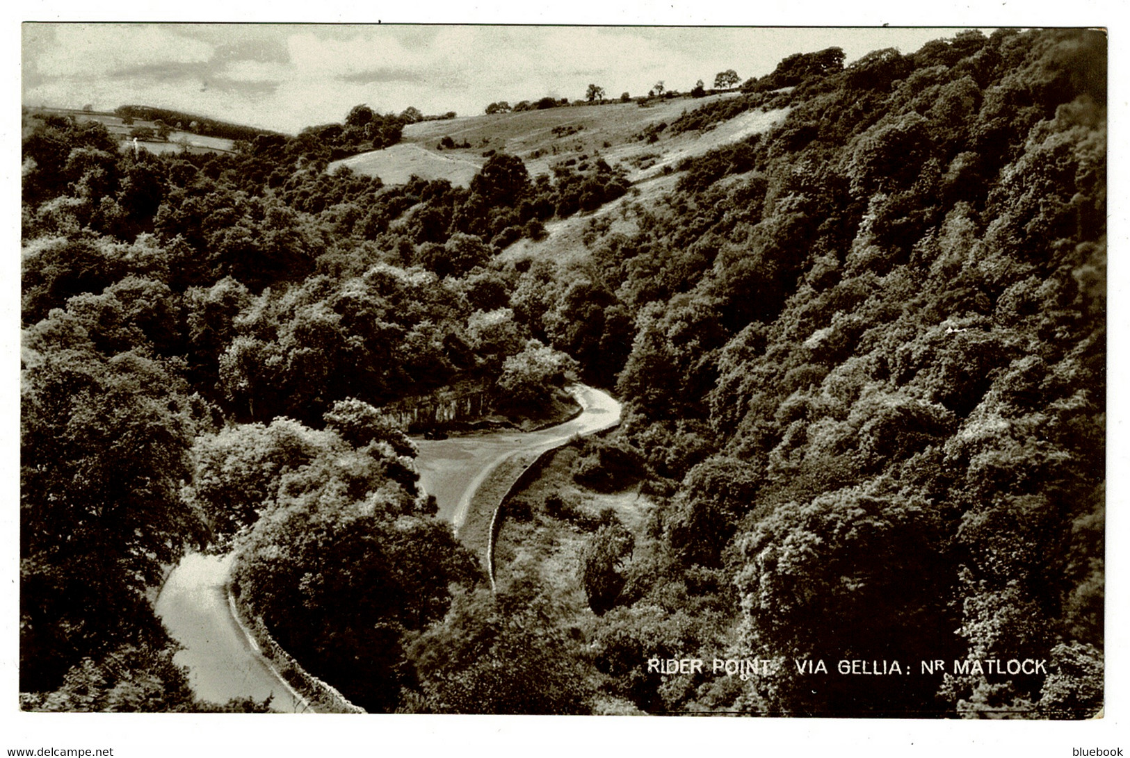 Ref 1528 - Early Real Photo Postcard - Rider Point Via Gellia Near Matlock - Derbyshire - Derbyshire