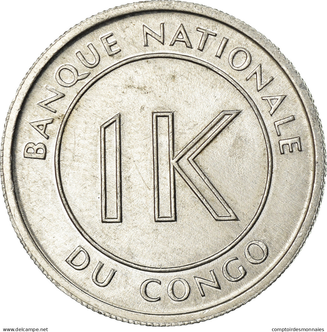 Monnaie, CONGO, DEMOCRATIC REPUBLIC, Likuta, 1967, TTB, Aluminium, KM:8 - Congo (Rép. Démocratique, 1964-70)