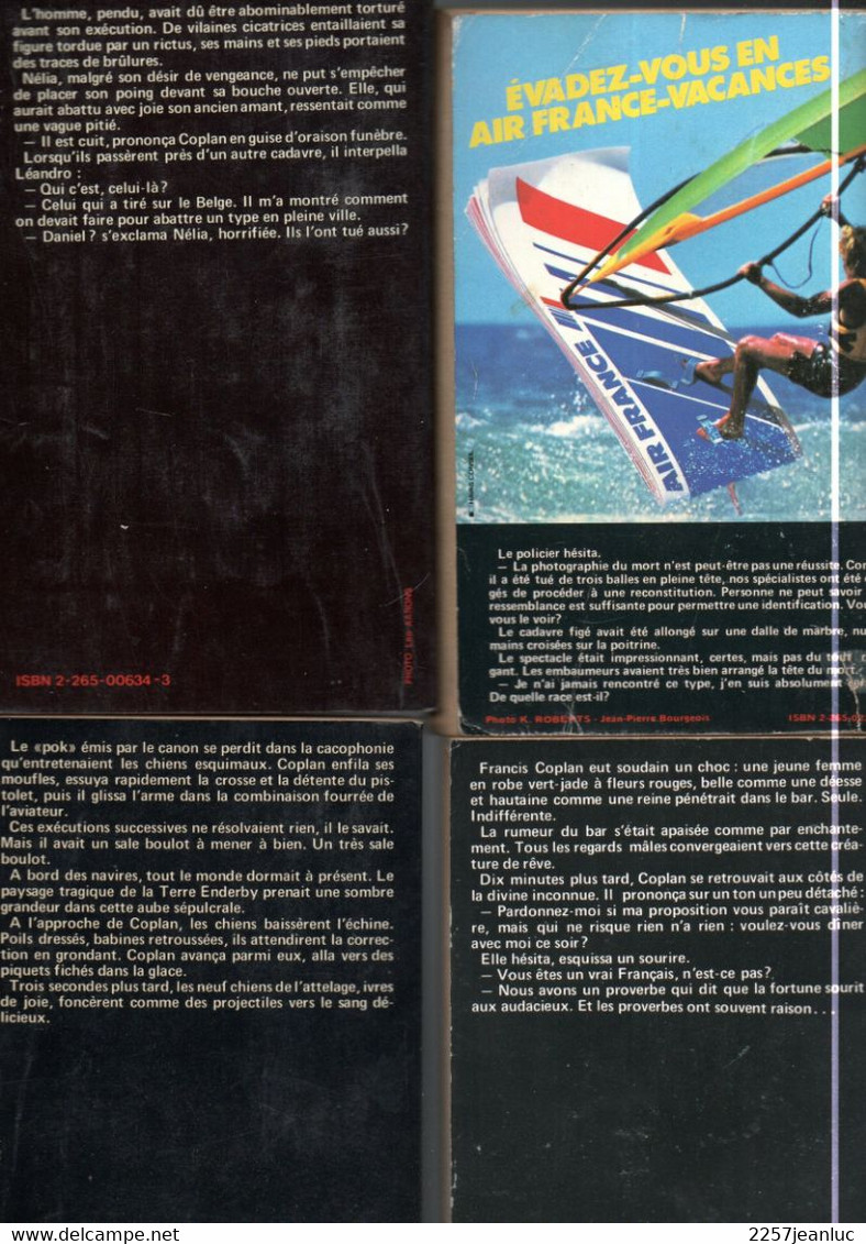 Lot 4 Romans   Espionnage *de Paul Kenny  Titres Divers N: K 47.65.50.88   Editions  Fleuve Noir De 1977/78/83 - Fleuve Noir