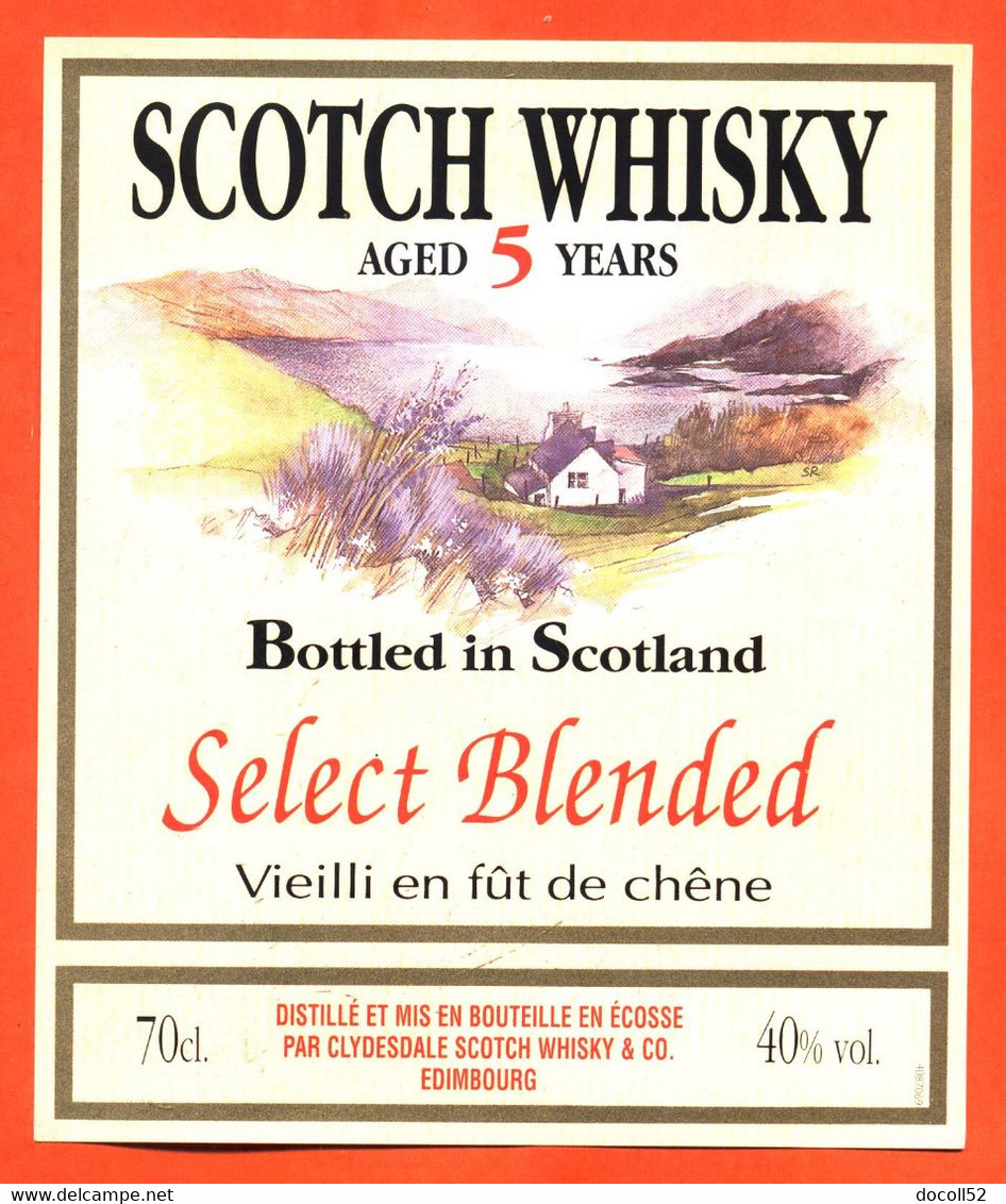Etiquette Neuve De Scotch Whisky Aged 5 Years Scotland - 70 Cl - Whisky