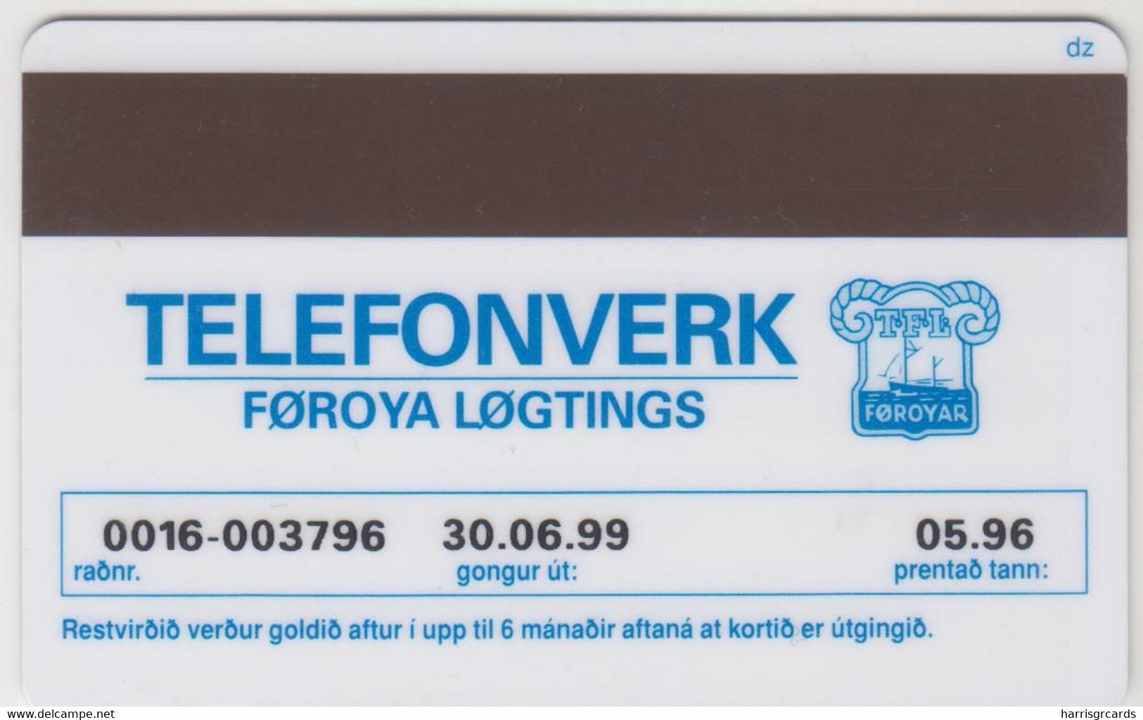 FAROE ISLANDS - William Heinesen , 30 Kr,  Faroese Telecom, Tirage 30.000, 05/96 , Used - Faroe Islands