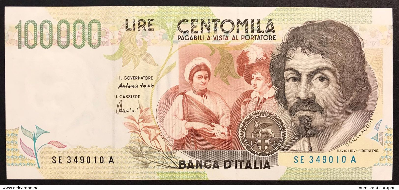 100000 Lire CARAVAGGIO 2° TIPO SERIE E 1998 Sup LOTTO 2548 - 100000 Lire