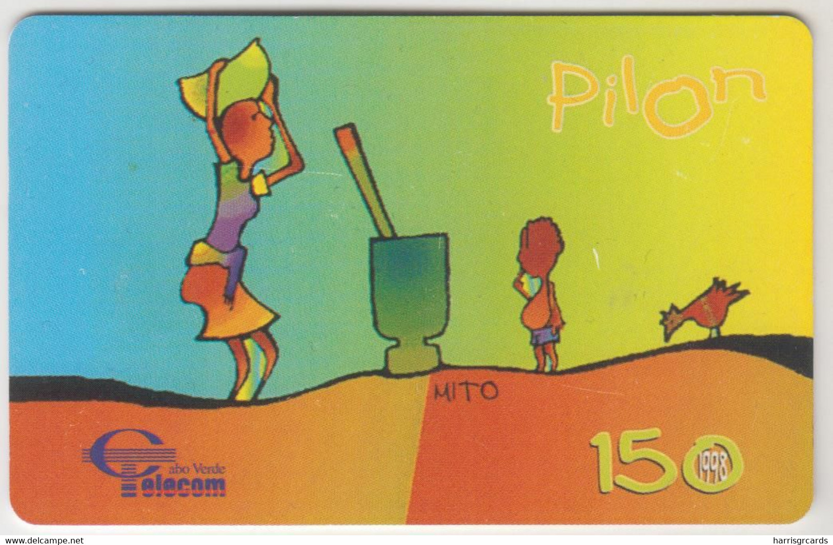 CAPE VERDE - "Pilon" 1998 , Chip:SC7, 150 U,  Used - Kapverden