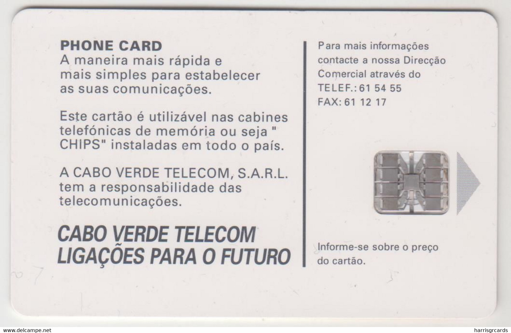 CAPE VERDE - "Pilon" 1998 , Chip:SC7, 150 U,  Used - Cape Verde