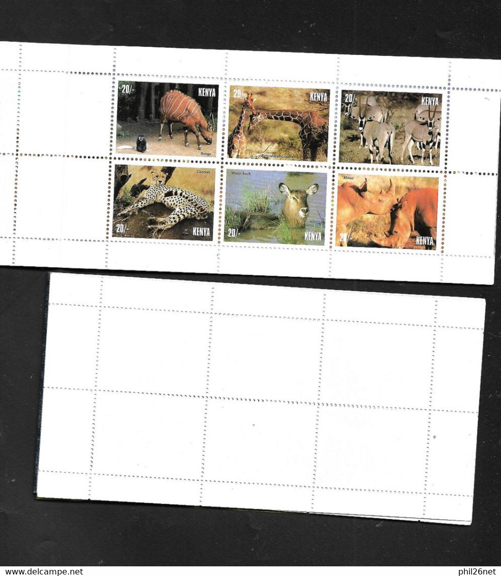 Kenya  Carnet N° C657 Faune Complet 24 Timbres (4 Séries 657 à 662)  + Présentations  Et Histoire Neufs  * *  TB Rare ! - Giraffe