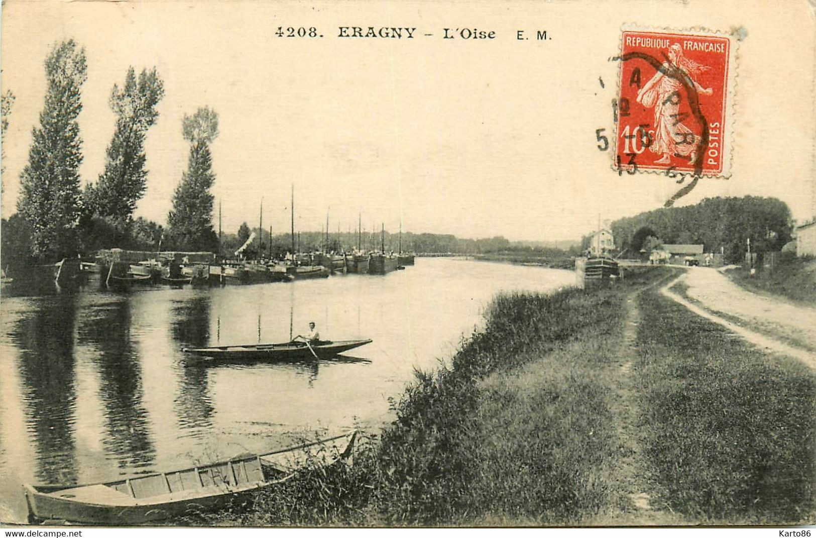 éragny * Vue Sur L'oise * Route Chemin - Eragny