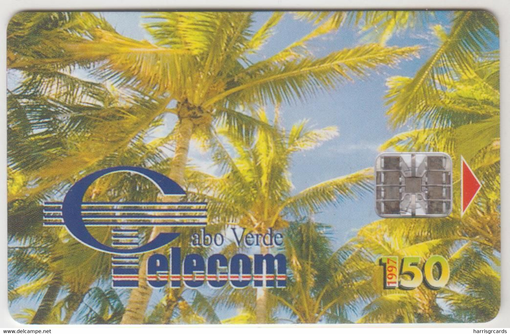 CAPE VERDE - Palm Trees Coqueiros II , Chip:SC7, 09/97, Tirage 90.000, 150 U, Used - Cape Verde