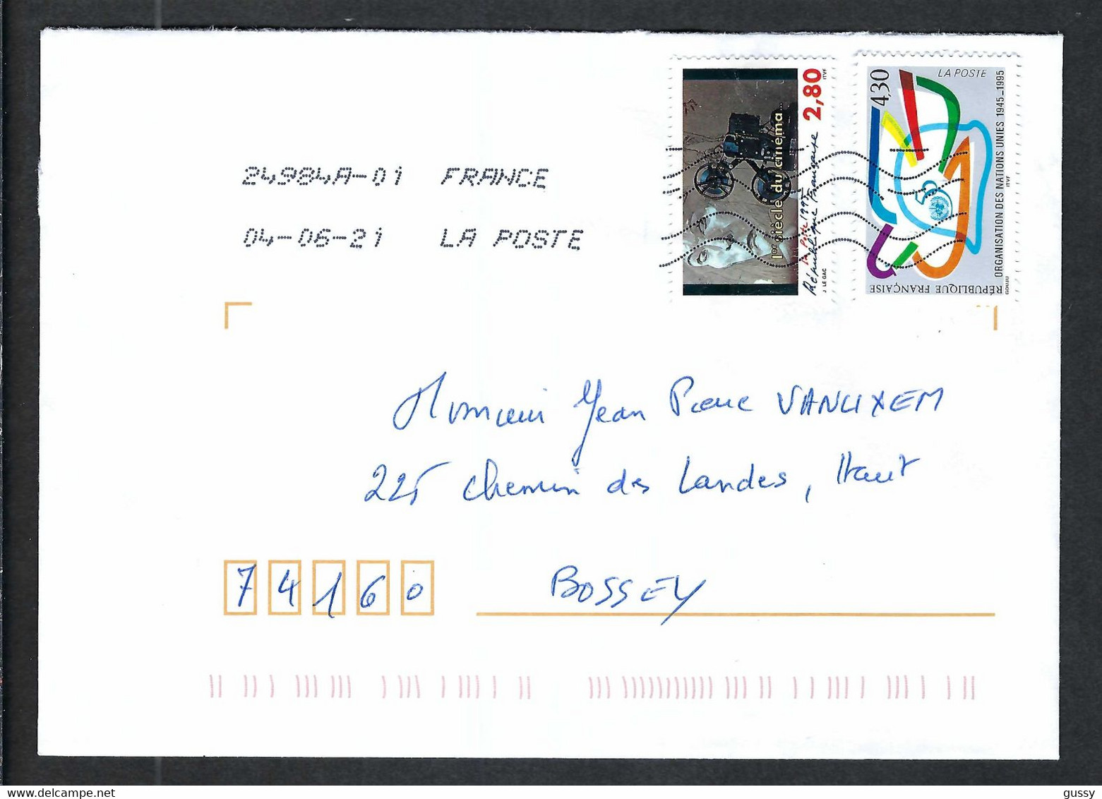 FRANCE 2021: LSC - Storia Postale