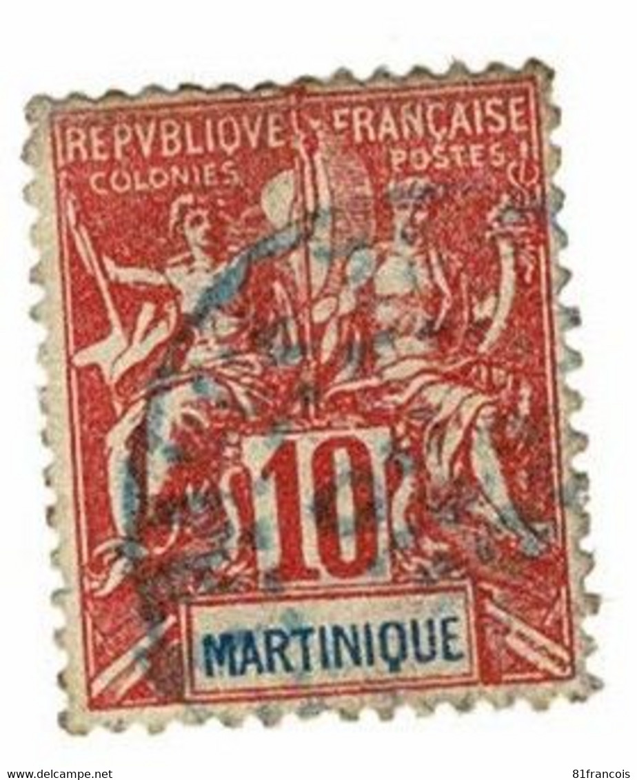 MARTINIQUE N° 62 Oblitéré Cote 6€ - Used Stamps