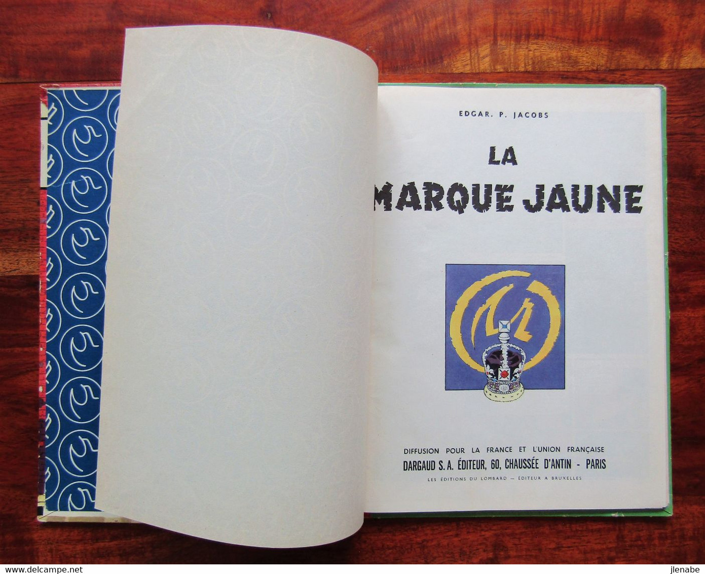 Blake et Mortimer La marque Jaune Edition Originale Française de 1956 par Edgard P JACOBS