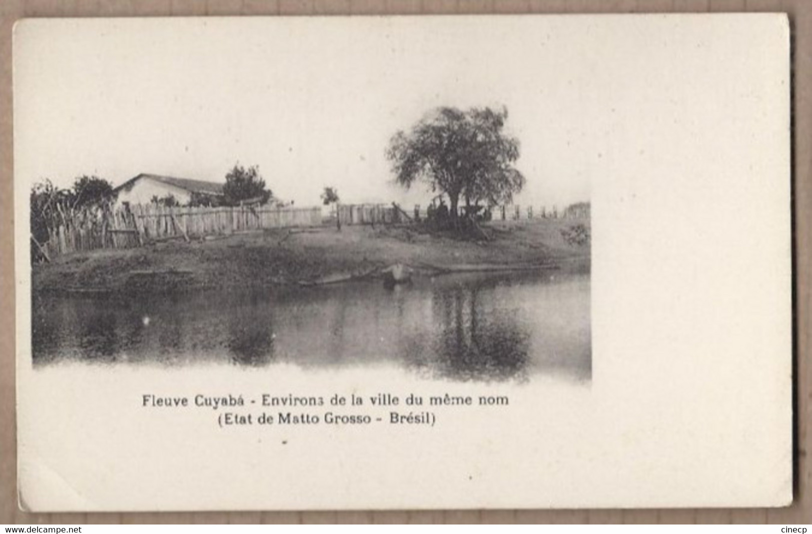 CPA BRESIL - MATTO GROSSO - CUYABA - Fleuve Cuyaba - Environs De La Ville Du Même Nom - Maison Au Bord Du Cours D'eau - Cuiabá