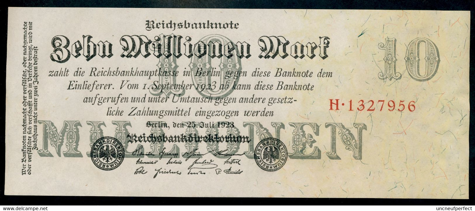 P96 Ro95 DEU-107  10 Million Mark 1923 UNC / NEUF - 10 Miljoen Mark