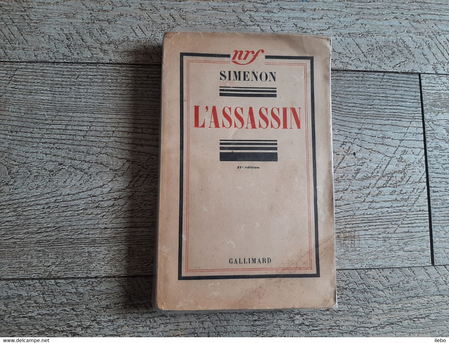 L'assassin Simenon Gallimard 1937 - Simenon