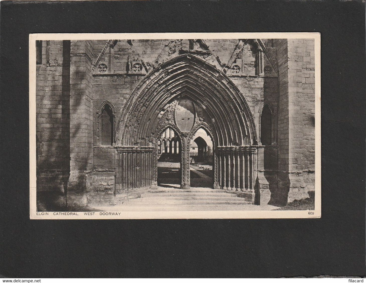 110232        Regno  Unito,    Elgin  Cathedral,   West  Doorway,    NV(scritta) - Moray