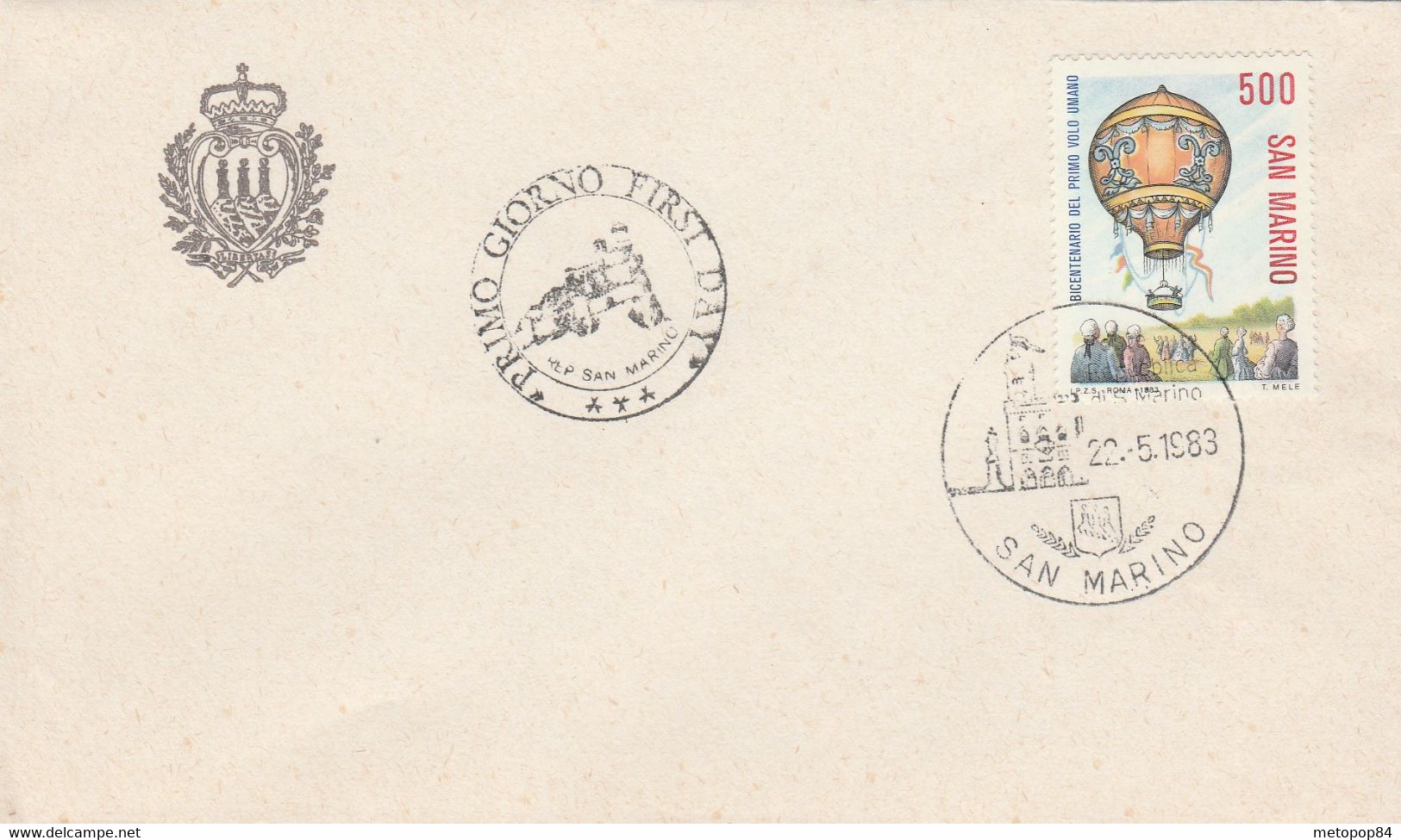 San Marino 1983 Cover - Lettres & Documents