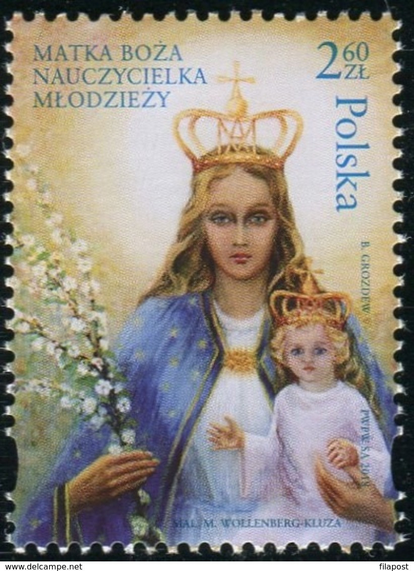 2018 POLAND Jesus And The Holy Mother Teacher Of The Young People MNH** - Briefe U. Dokumente