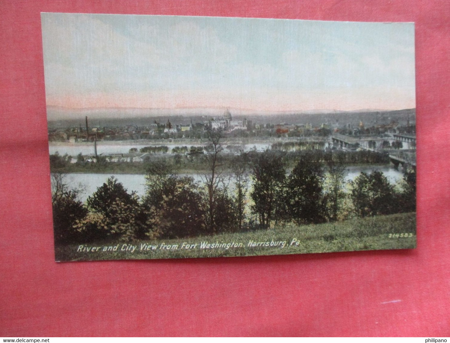 River & City View From Fort Washington  Harrisburg  Pennsylvania > Harrisburg       Ref 5515 - Harrisburg