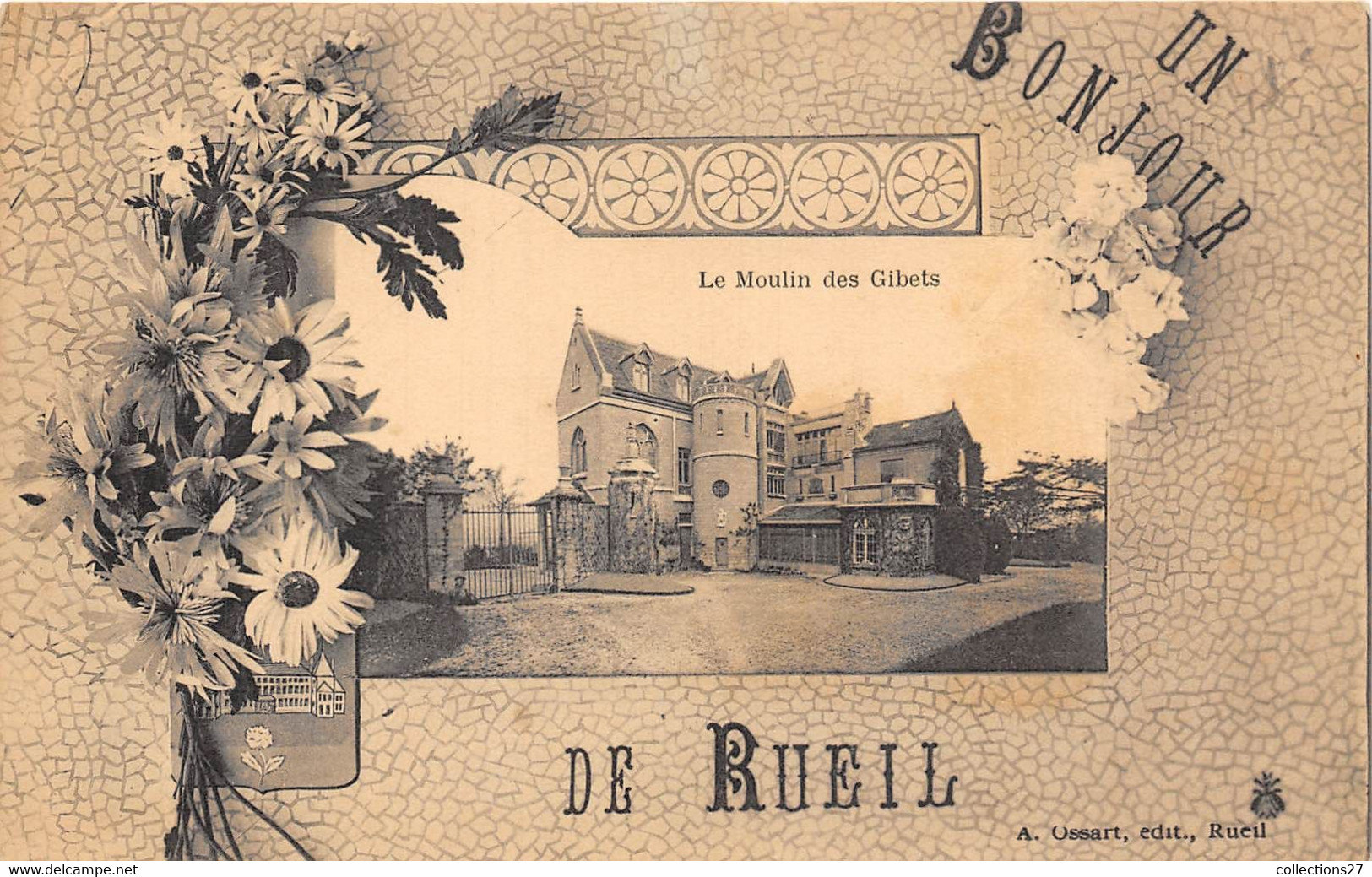 92-RUEIL- LE MOULIN DES GIBETS UN BONJOUR - Rueil Malmaison