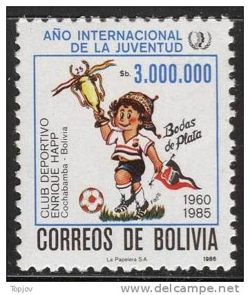 BOLIVIA - FOODBALL - CHILDREN CLUB DEPORTIVO - **MNH - 1986 - Fußball-Amerikameisterschaft