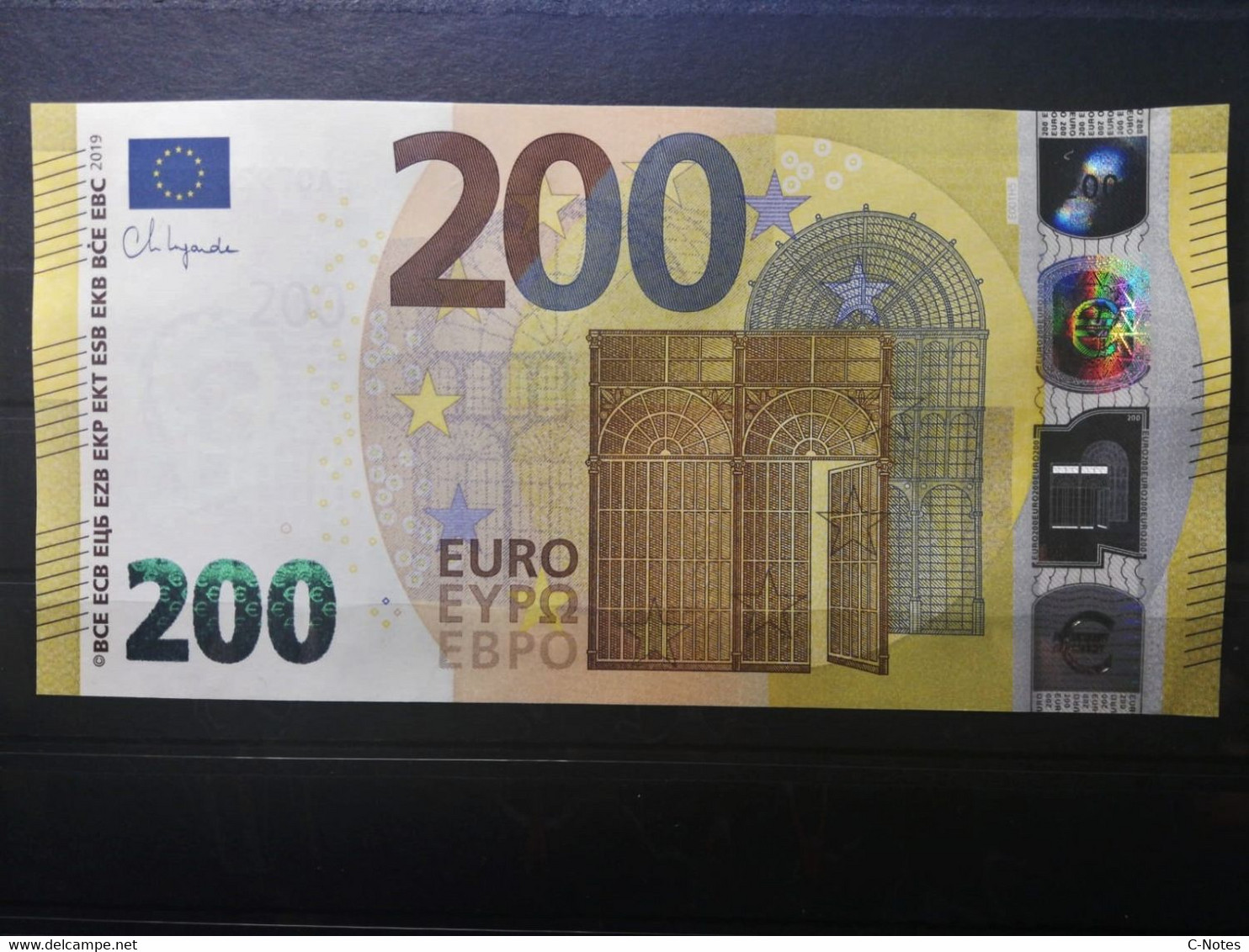 EUROPEAN CENTRAL BANK - FRANCE EA E001H5 - P.NewE – 200 EURO 2019 UNC, Signature Lagarde - Serial EA0792653383 - 200 Euro