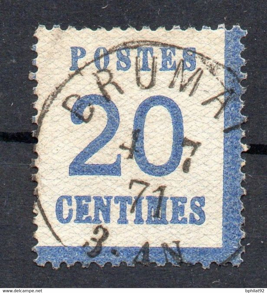 !!! ALSACE LORRAINE N°6 CACHET DE BRUMATH - Usati