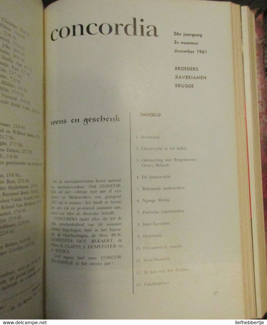 Concordia - Tijdschrift Van School SFX Te Brugge - Broeders Xaverianen - Oorlog 1939-45