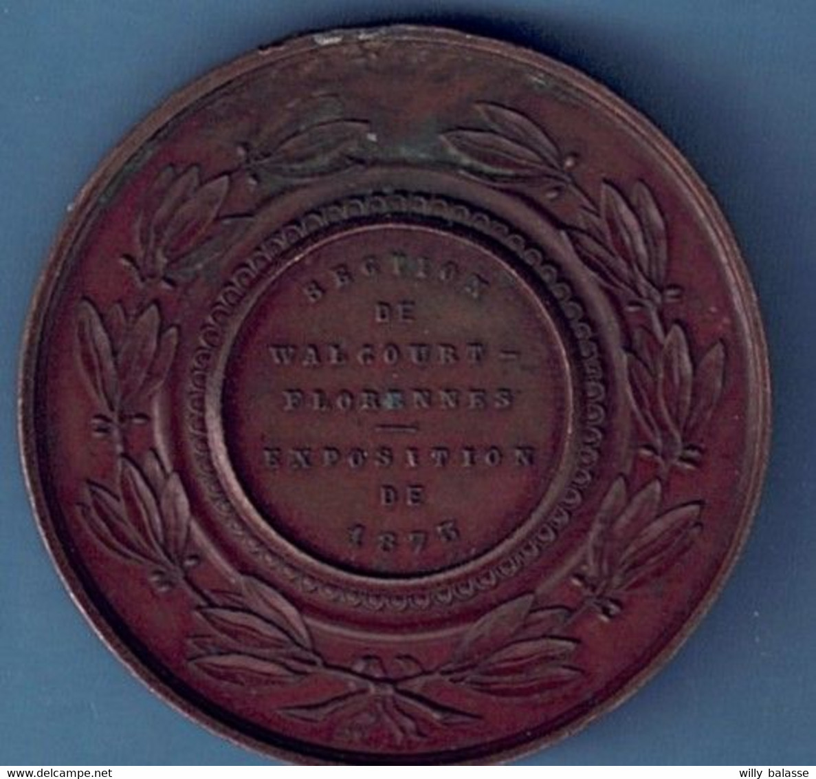 Médaille Léopold II Section De Walcourt / Florennes Exposition De 1873 - Professionnels / De Société