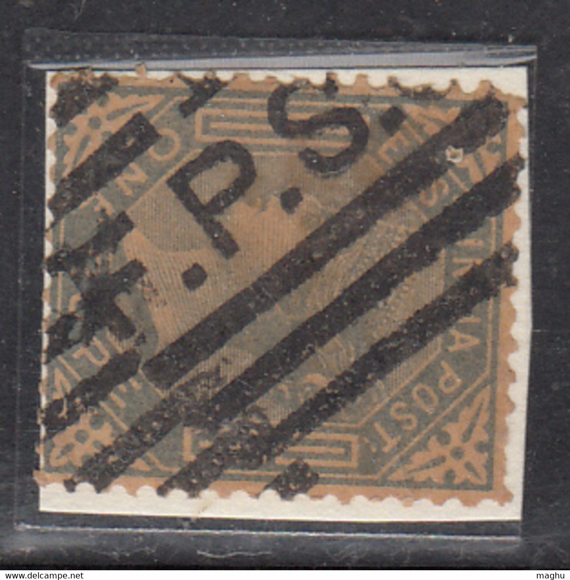 T.F.P.S.O. Travelling TPO / Cooper T 21d, Renouf, Christopher 41B/ British East India Used, Early Indian Cancellations - 1854 Compagnia Inglese Delle Indie