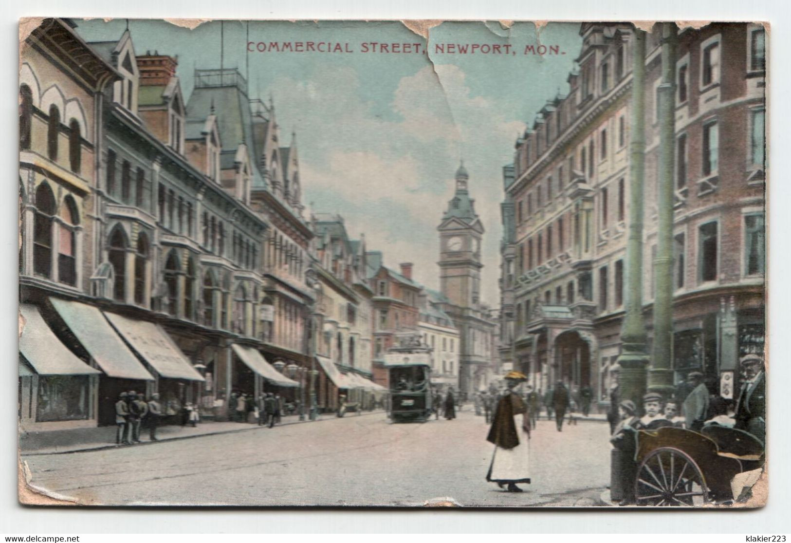 Commercial Street, Newport, Mon. Jahr 1908 - Monmouthshire