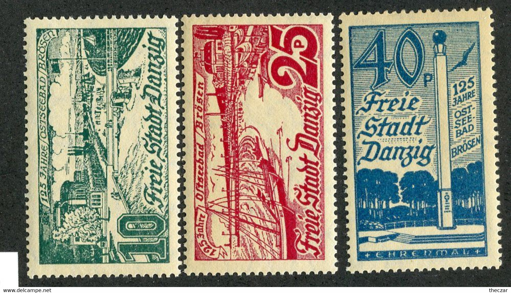 W17242 Danzig Scott # 216-18 Mnh** "Offers Welcome" - Other & Unclassified
