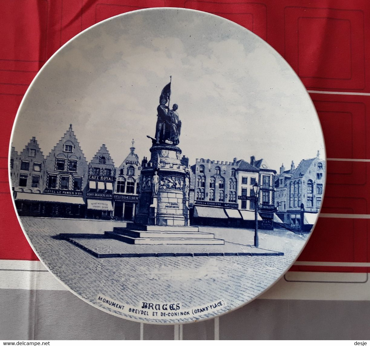Brugge Bruges, Monument Breydel Et De Coninck (Grand Place) Bord - Plates