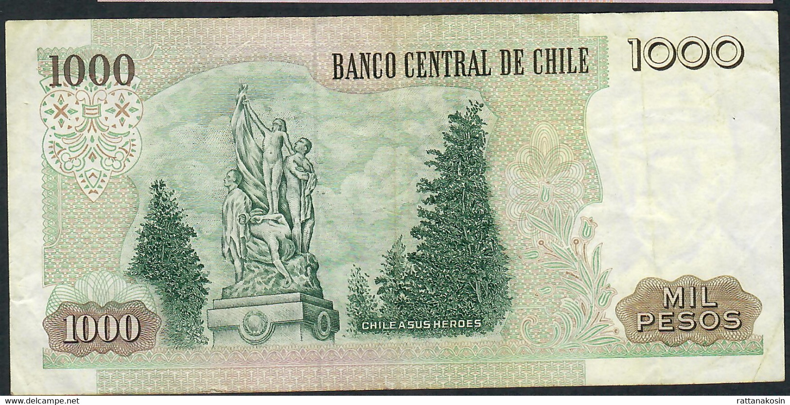 CHILE P154e 1000 PESOS 1994 VF - Chile